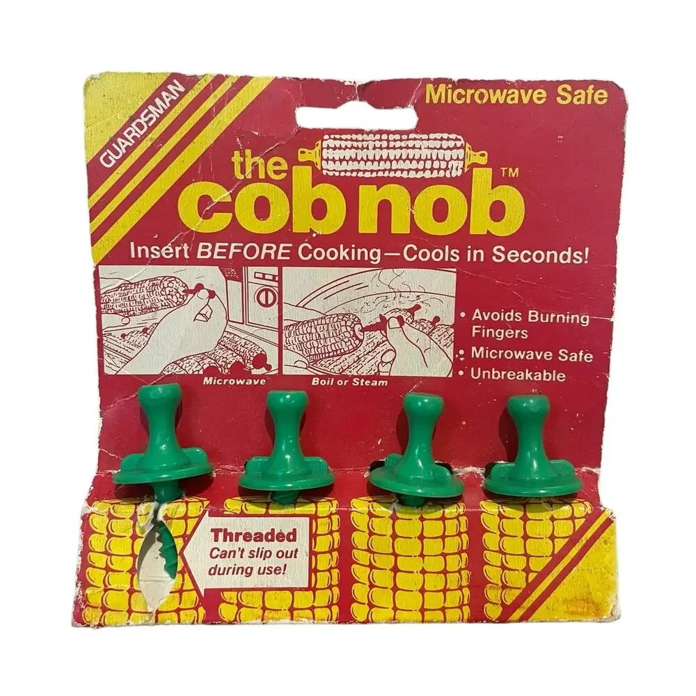 Vintage Guardsman The‎ Cob Nob Set of 4 Corn on the Cob Holders New Old Stock